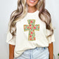 Floral Cross | DTF Print - COOL PEEL |