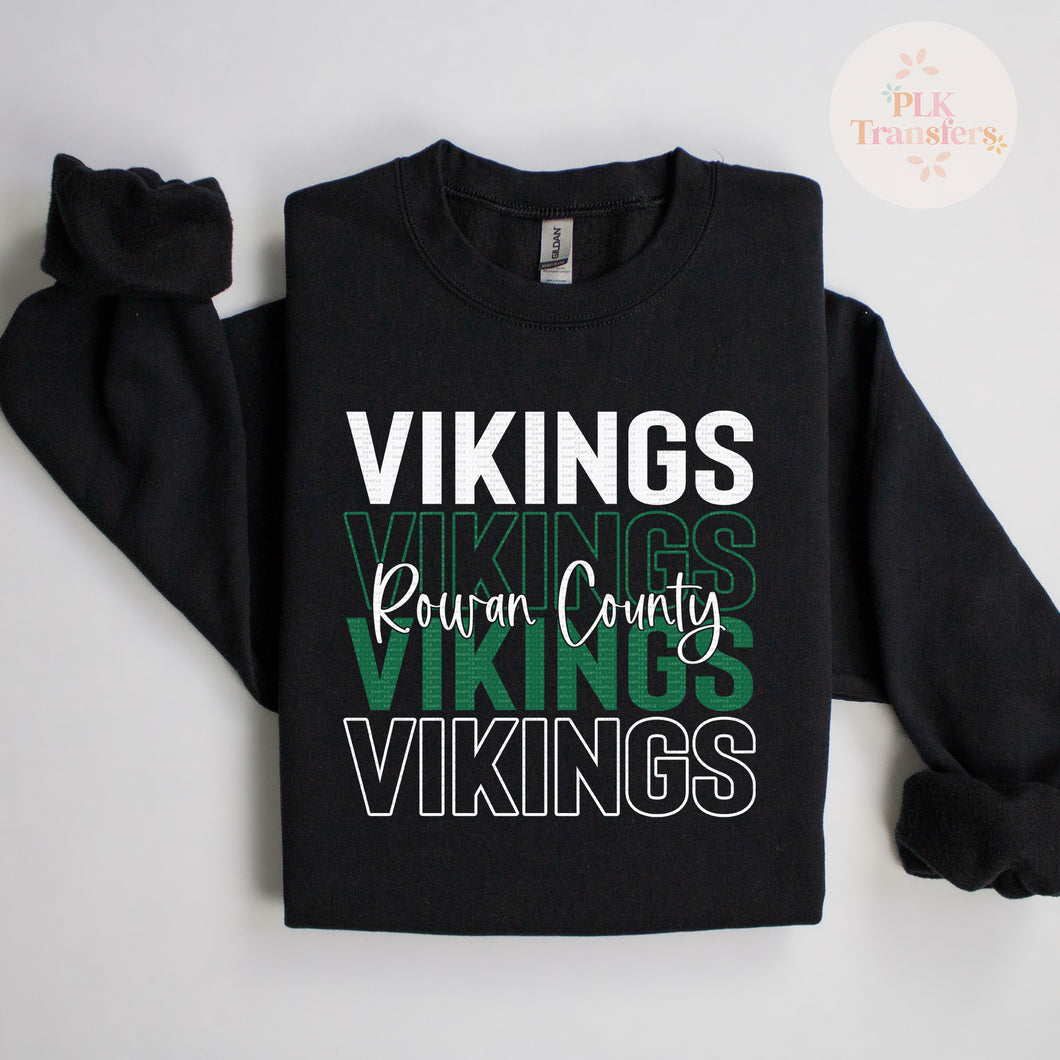 Rowan County Vikings, School Spirit | DTF Print | FULL COLOR