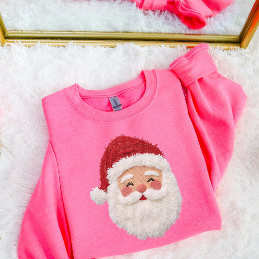 Faux Yarn, Jolly Santa | DTF Print - COOL PEEL |