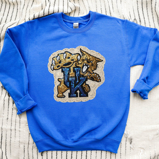 Sequin KY Mascot, Lace Trim | DTF Print - COOL PEEL |