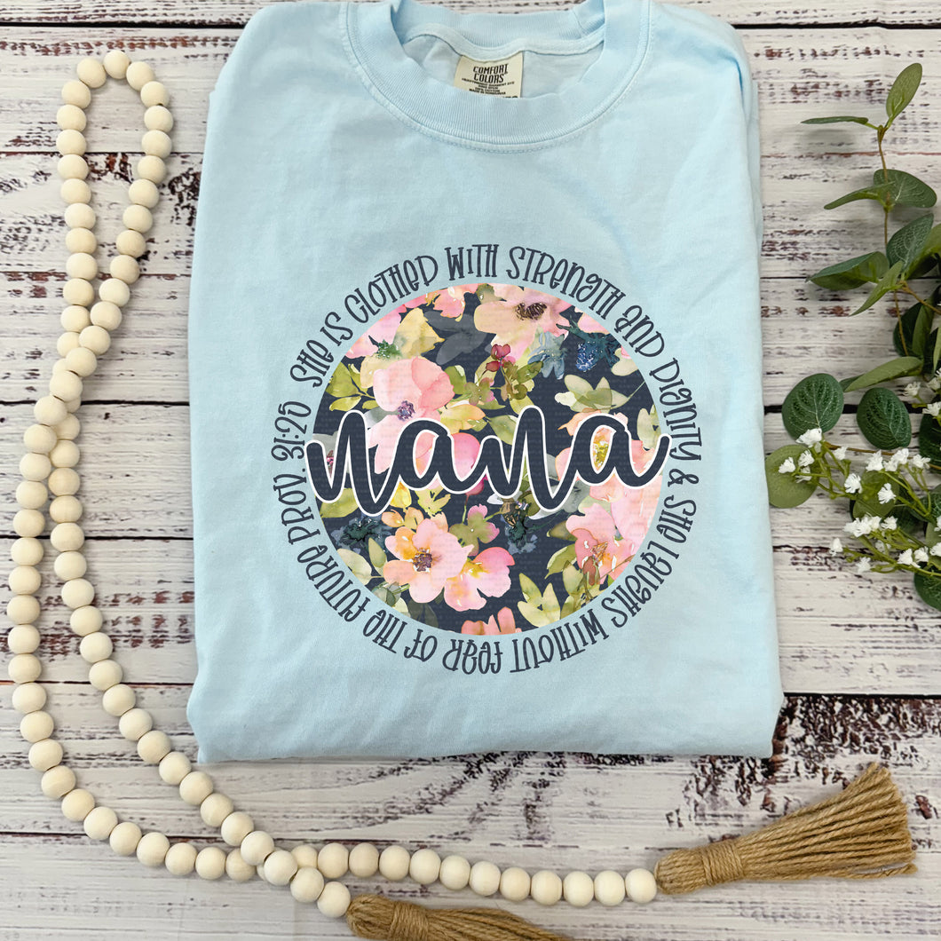 Nana, She is Clothed, Proverbs | DTF Print - COOL PEEL | FULL COLOR