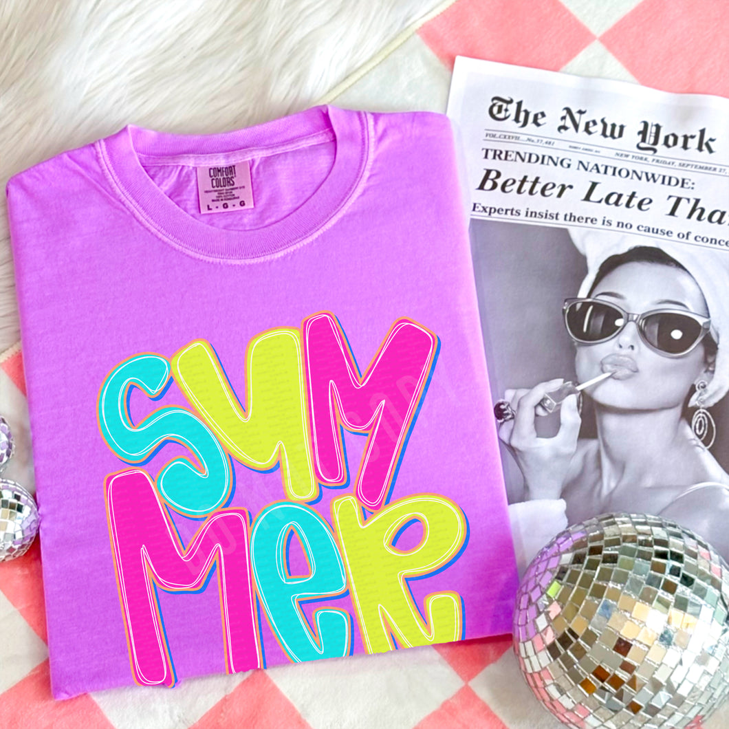 Neon Summer | DTF Print - COOL PEEL |
