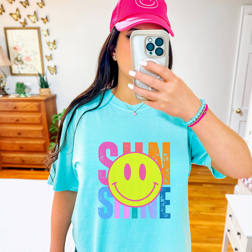 Sun Shine, Happy Face | DTF Print - COOL PEEL |