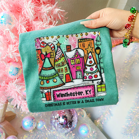Winchester, KY - Christmas Is Better In A Small Town | DTF Print - COOL PEEL |