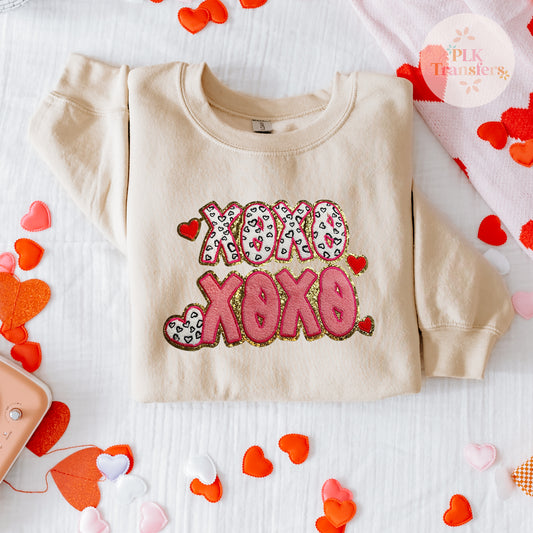 Double XOXO Chenille Patch