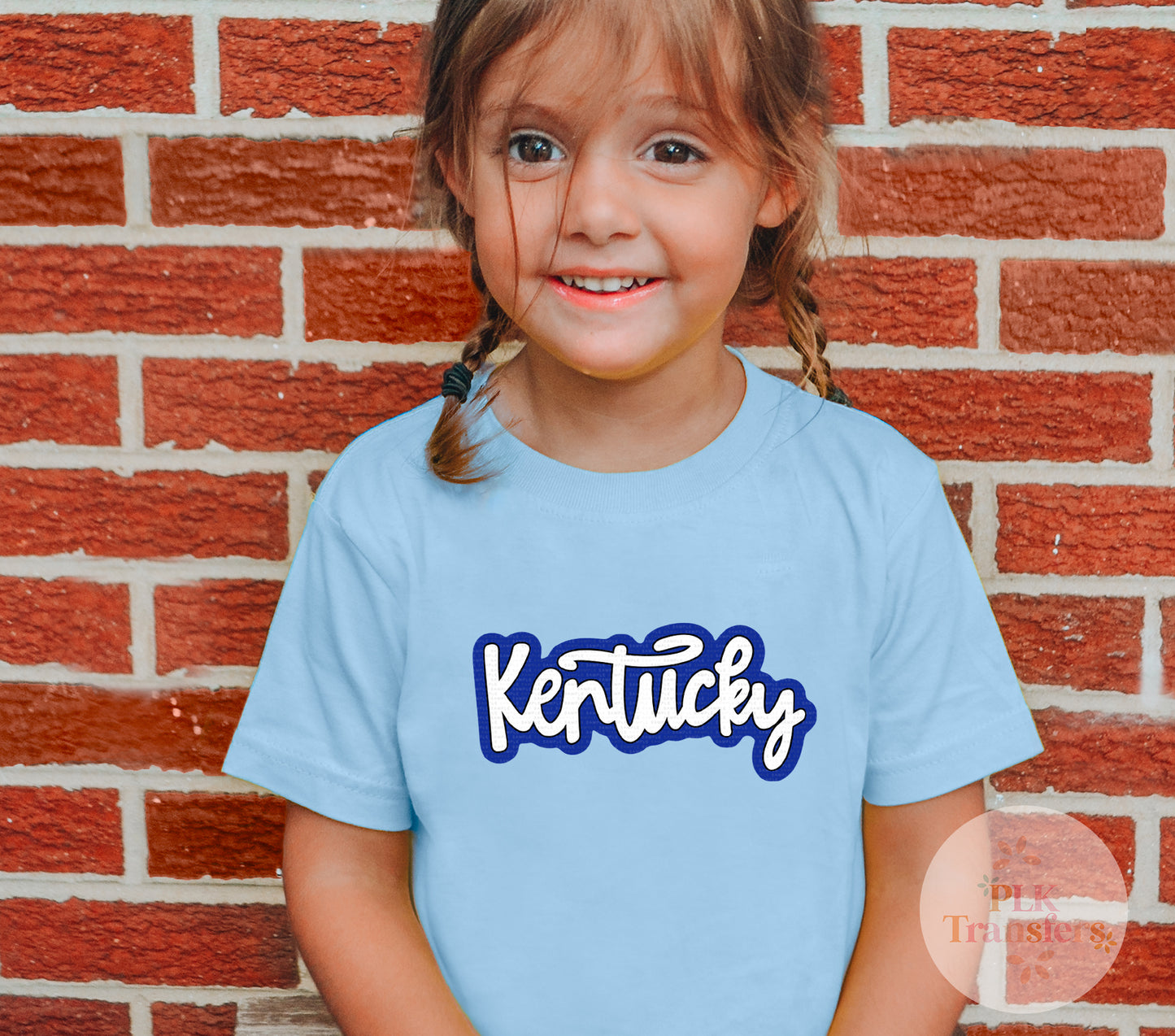 YOUTH, KY Script, Solid Blue | DTF PRINT | Cool Peel |