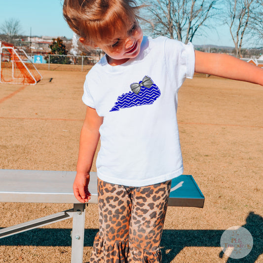 YOUTH, Chevron KY State With Bow | DTF Print - COOL PEEL |