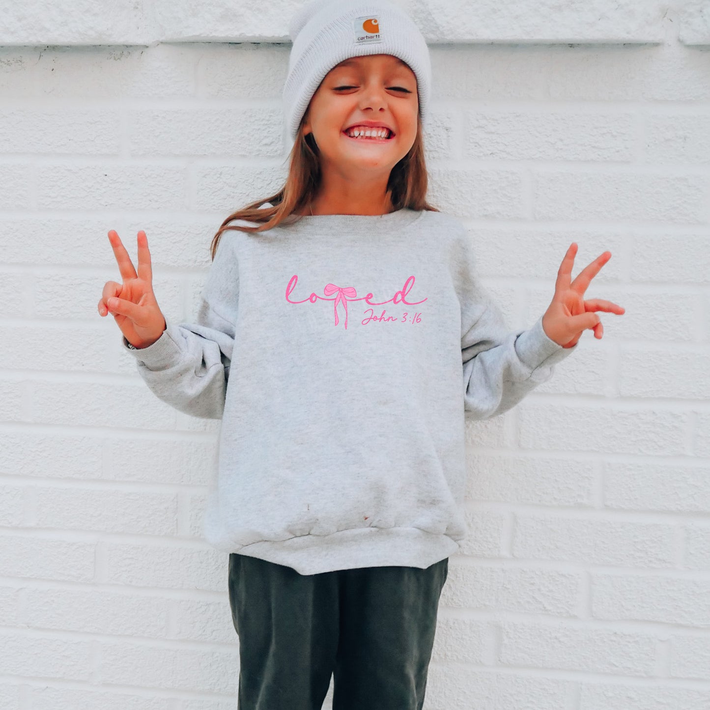 YOUTH, Loved, Bow, John 3:16 | DTF Print - COOL PEEL |