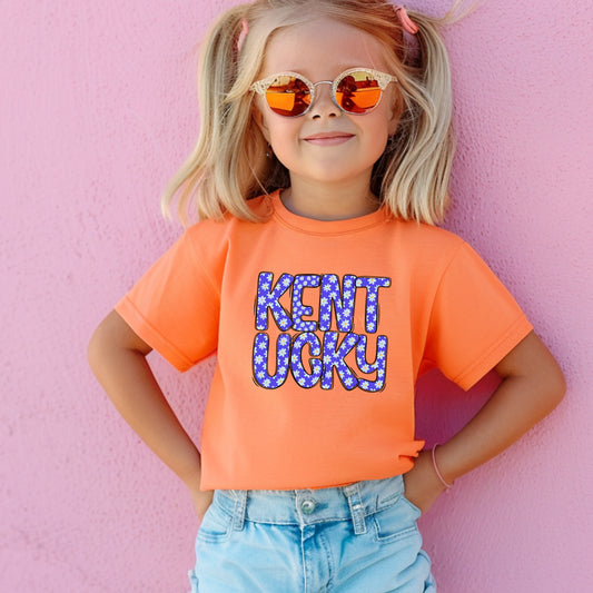 YOUTH, Kentucky, Blue Daisies | DTF Print - COOL PEEL |