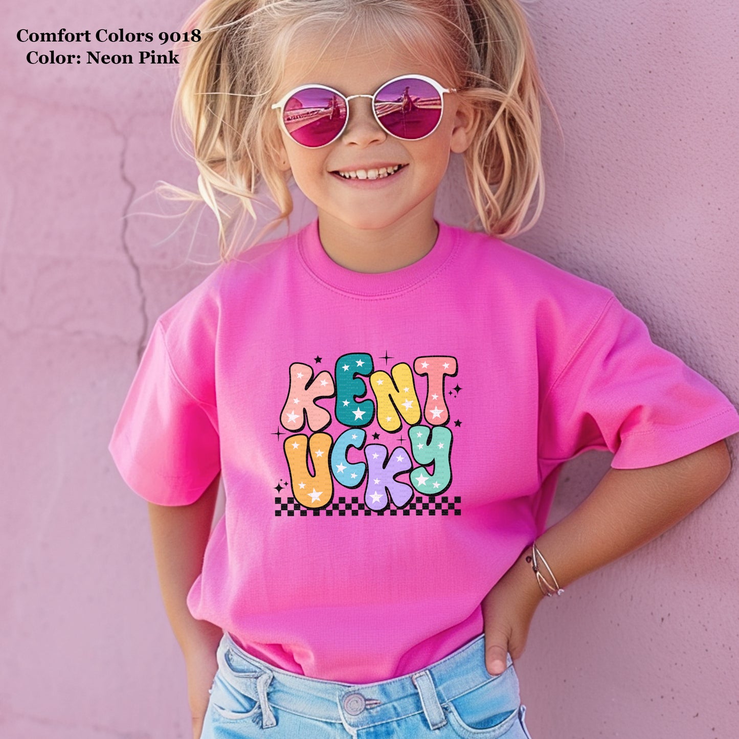 Youth, Kentucky, Colorful With Stars| DTF Print - COOL PEEL |