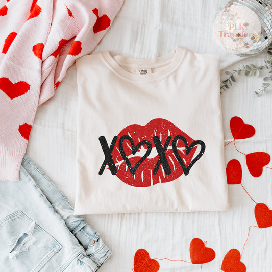 XOXO, Lips, Valentine's Day | DTF Print - COOL PEEL |
