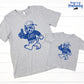 ADULT, Wildcat with Backwards Hat  | Screen Print Transfer | - SINGLE COLOR (LOW HEAT)