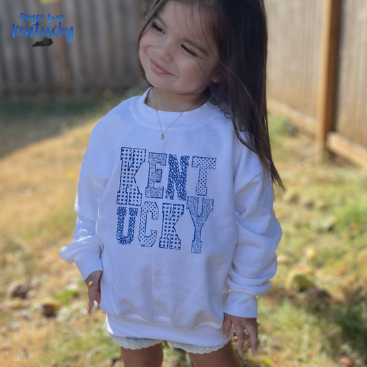 YOUTH, Distressed Kentucky Pattern | Screen Print Transfer | - SINGLE COLOR