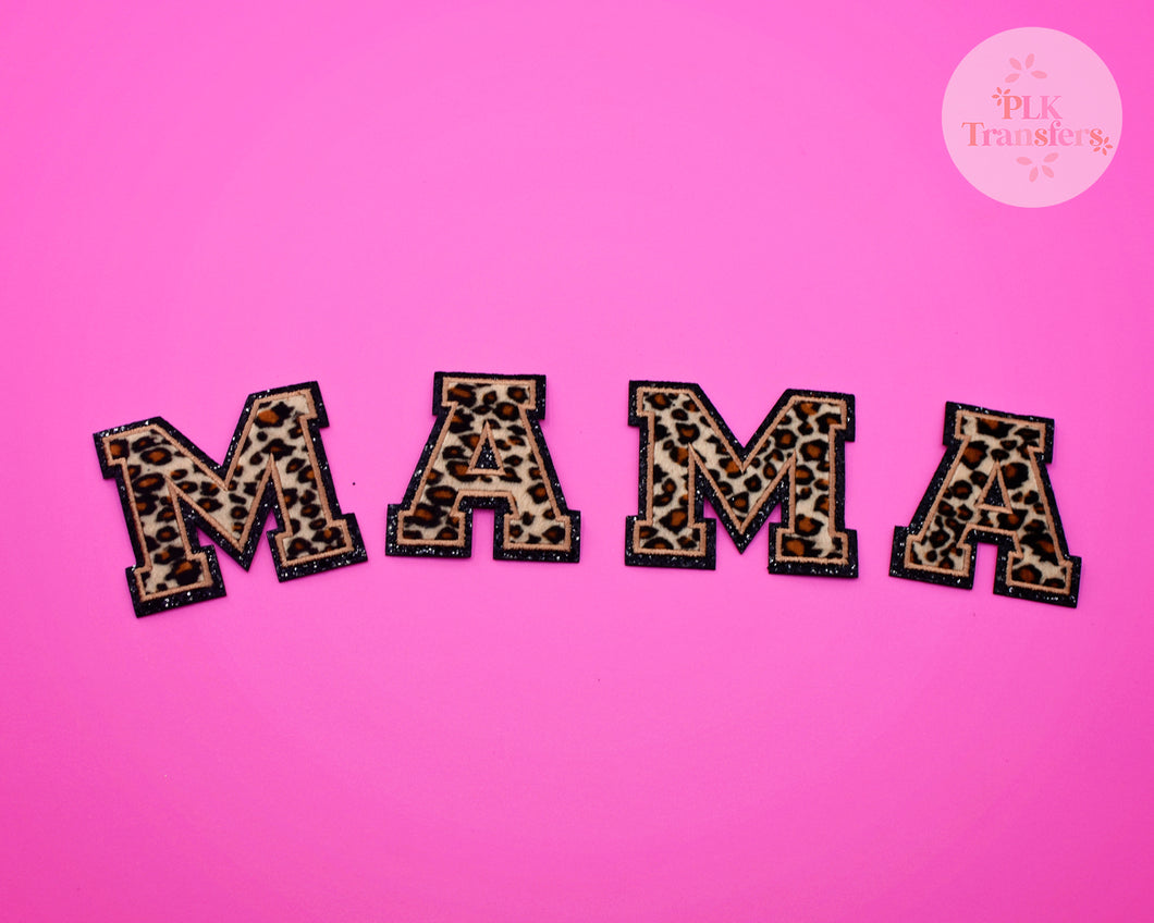 Chenille Letters - Leopard - Mama