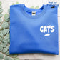POCKET, Go Cats, White | Screen Print Transfer | - SINGLE COLOR