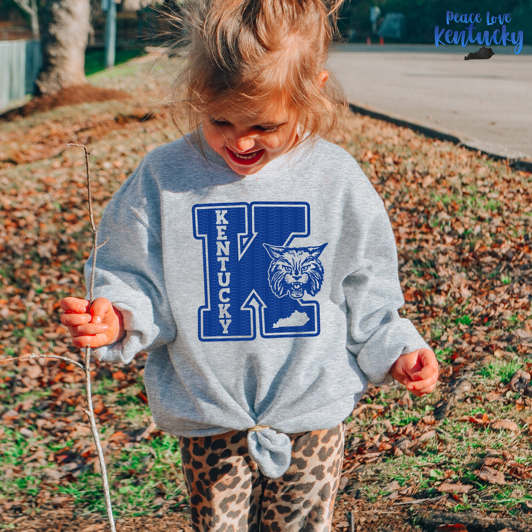 YOUTH, Kentucky Wildcats  | Screen Print Transfer | - SINGLE COLOR (LOW HEAT)